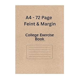 A4 72 Page Feint Margin